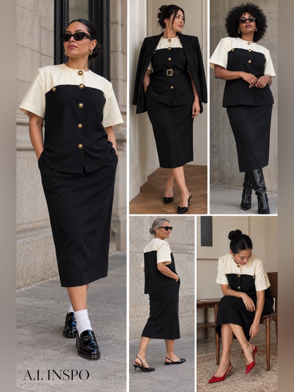 Vintage Evan Picone Two Piece Suit Size 14